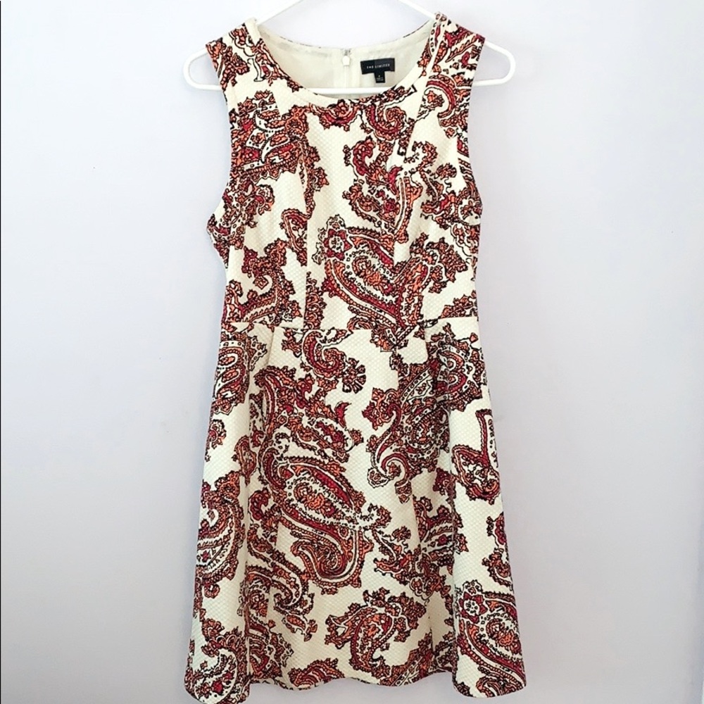 White and pink paisley The Limited dress